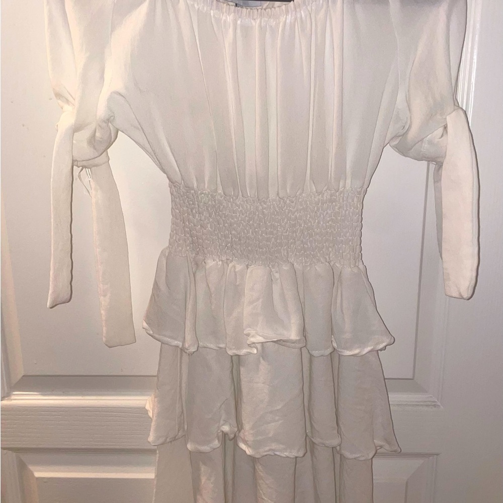 LIONESS White Ruffle Dress - Picture 3 of 3